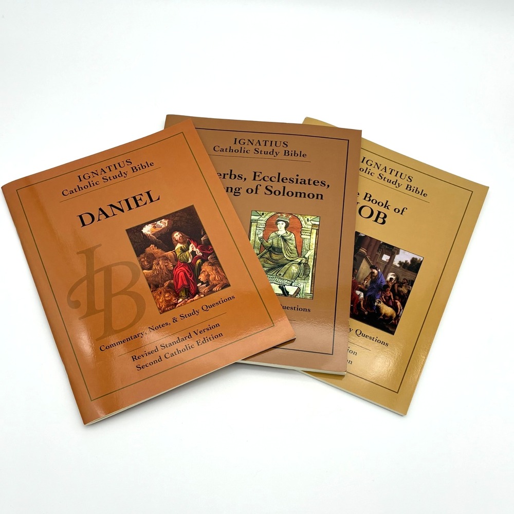 Ignatius Catholic Study Bible Old Testament 3 Book Lot Revised Second Edition